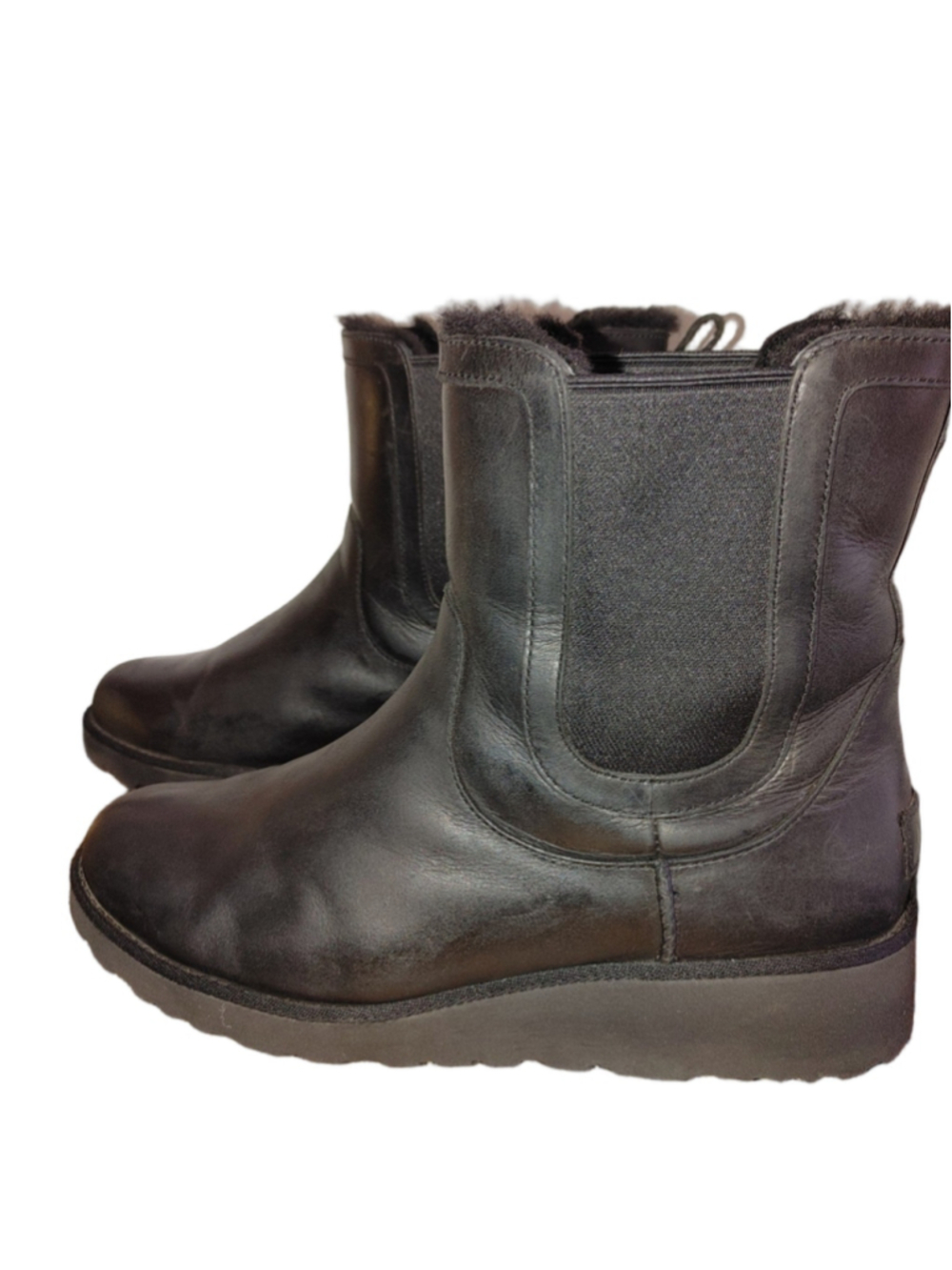UGG Australia Laurelle Leather Boots Size 9.5